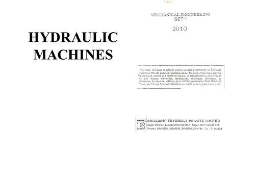 ﻿ESE (مهندسی مکانیک): ماشین آلات هیدرولیک
