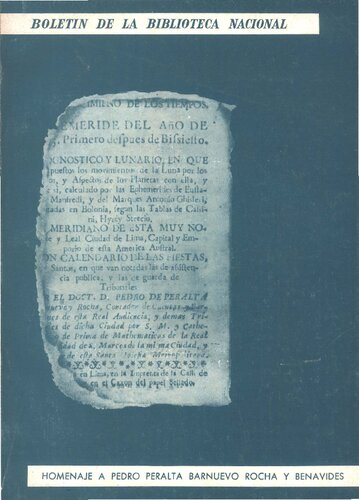 ﻿ادای احترام به پدرو پرالتا بارنووو روچا و بناویس [شامل فکسیمیل های «لیما فاندادا» و «گفت و گوی مردگان علت آکادمیک»]