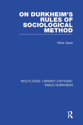 ﻿RLE: Emile Durkheim: 4-Volume Set