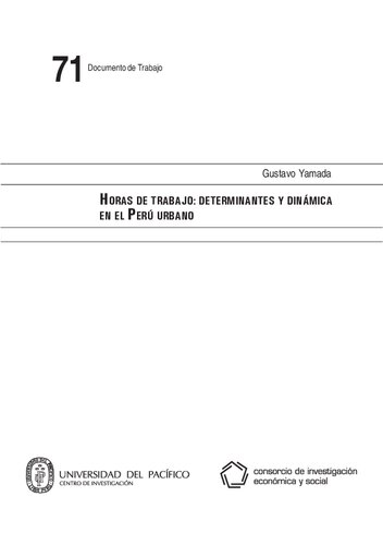 ﻿ساعات کار: عوامل تعیین کننده و پویایی در پرو شهری