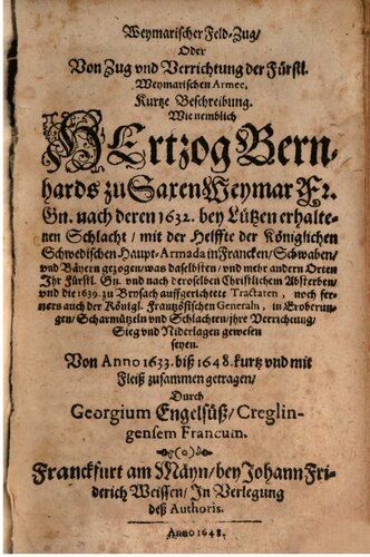 ﻿کمپین ویمار [ویماریان] یا درباره قطار و عملکرد شاهزاده. ارتش وایمار