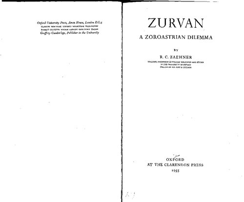 ﻿زوروان: معضل زرتشتی