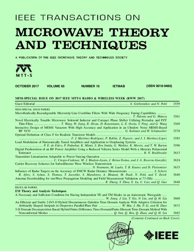 ﻿IEEE MTT-V065-I10 (10-2017)