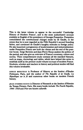 ﻿سال های پمپیدو، 1969-1974
