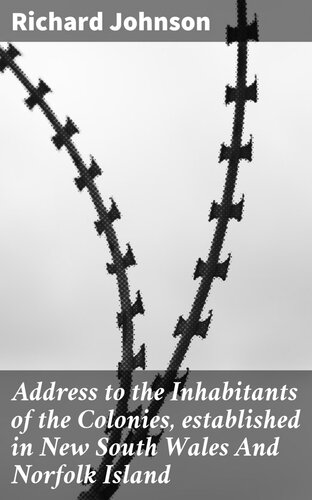 ﻿خطاب به ساکنان مستعمرات، مستقر در نیو ساوت ولز و جزیره نورفولک