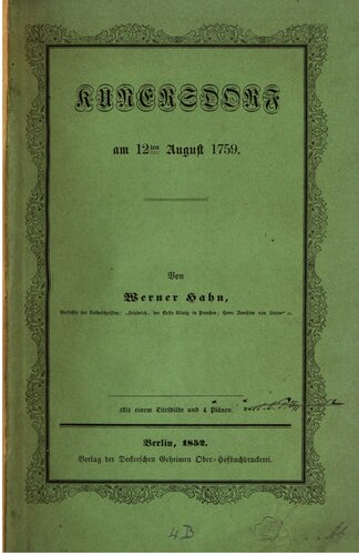 ﻿Kunersdorf در 12 اوت 1759