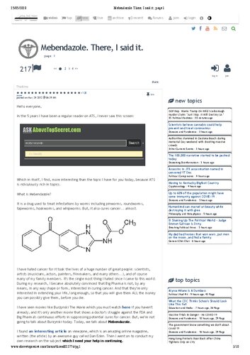 ﻿Joe Tippens: FenBen Fenbendazole Mebendazole درمان سرطان توسط Joe Tippens