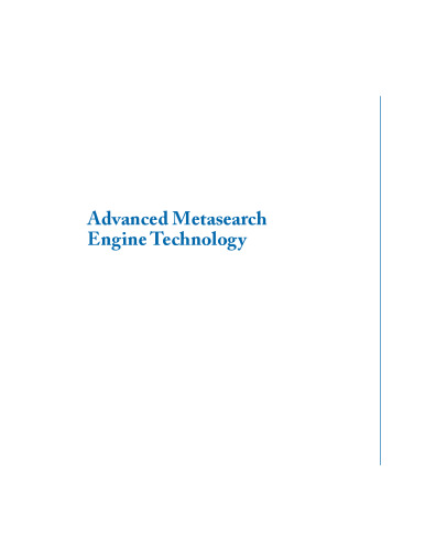 پیشرفته Metasearch Engine Technology