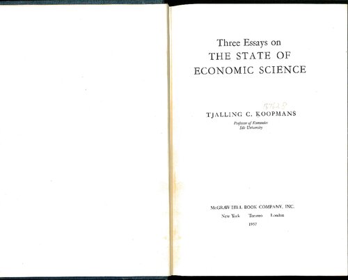 ﻿سه مقاله در مورد وضعیت علم اقتصاد