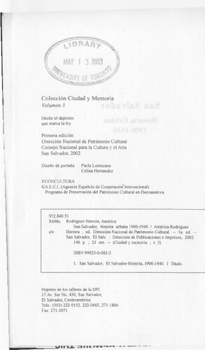 ﻿سن سالوادور: تاریخ شهری، 1900-1940