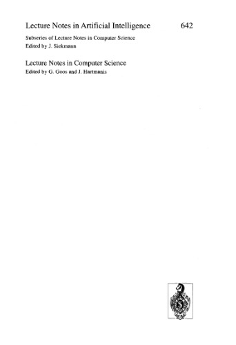 ﻿استنتاج قیاسی و استقرایی: کارگاه بین المللی AII '92 قلعه داگستول، آلمان، 5 تا 9 اکتبر 1992 مجموعه مقالات