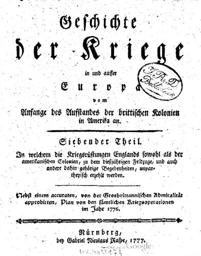 ﻿تاریخچه جنگ های داخل و خارج اروپا از آغاز قیام مستعمرات بریتانیا در آمریکای شمالی