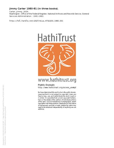 ﻿جیمی کارتر 1980-81 (در سه کتاب).