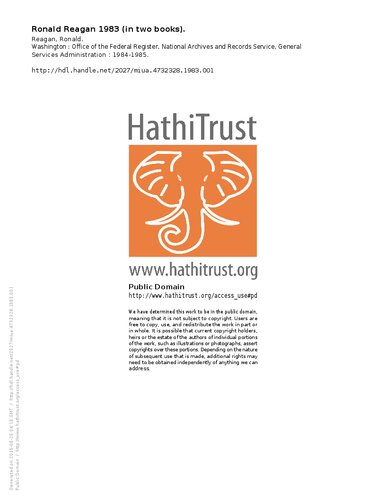 ﻿رونالد ریگان 1983 (در دو کتاب).