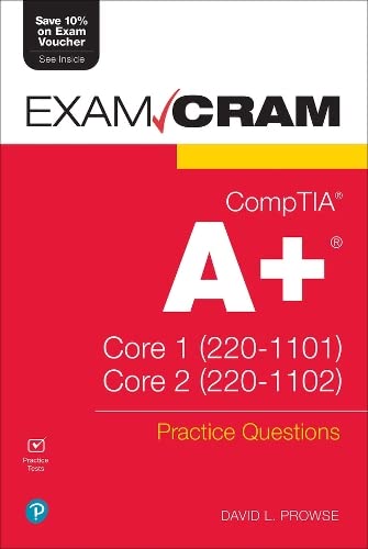 ﻿آزمون CompTIA A Practice Questions Cram Core 1 (220-1101) و Core 2 (220-1102)