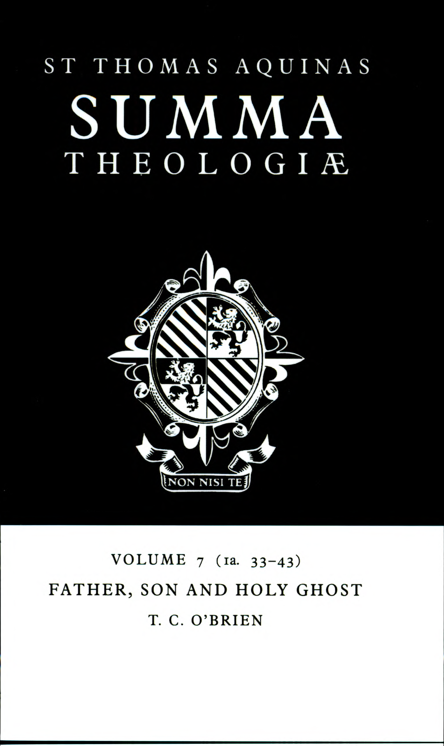 ﻿Summa Theologiae: جلد 7، پدر، پسر و روح القدس: 1a. 33-43
