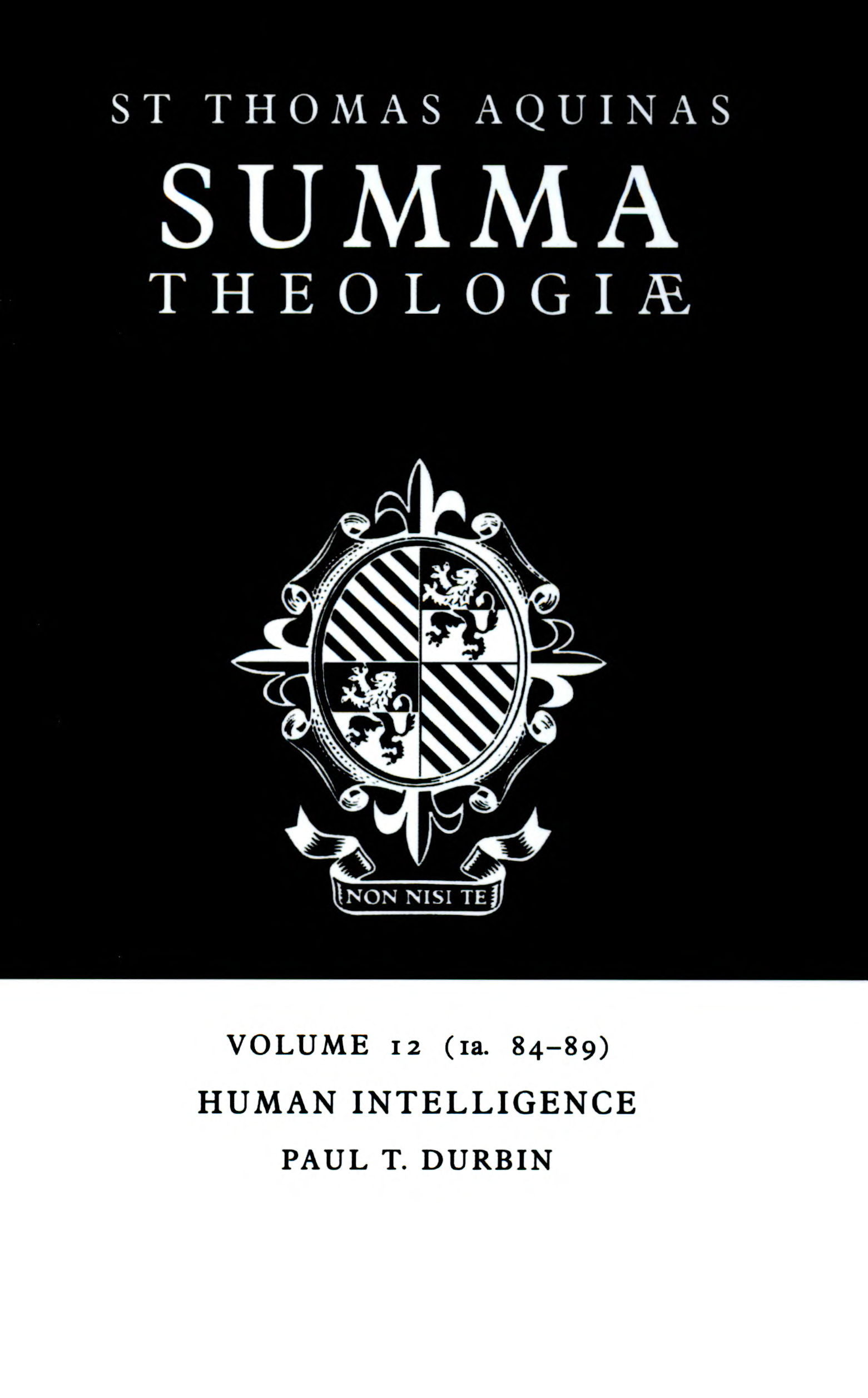 ﻿Summa Theologiae: جلد 12، هوش انسانی: 1a. 84-89