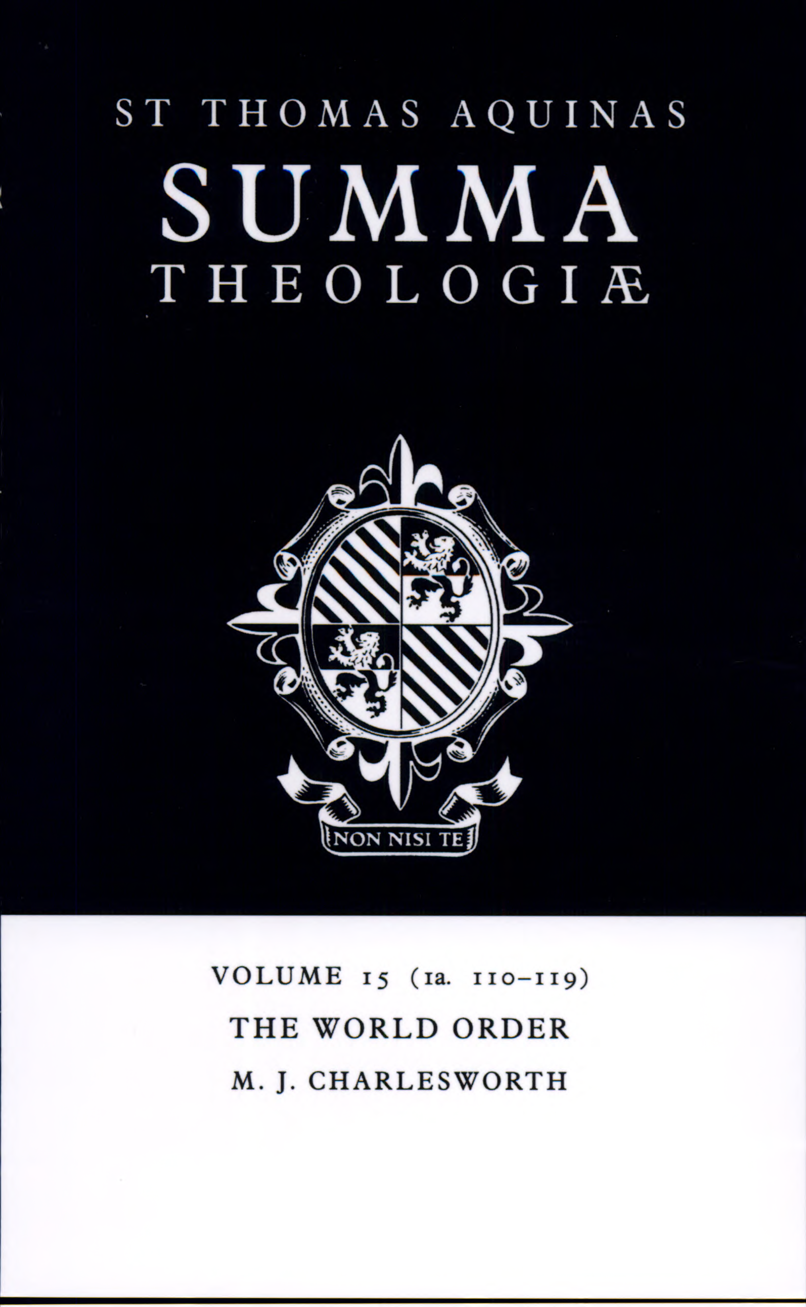 ﻿Summa Theologiae: جلد 15، نظم جهانی: 1a. 110-119
