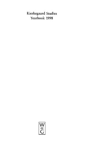 ﻿سالنامه مطالعات کی یرکگور 1998