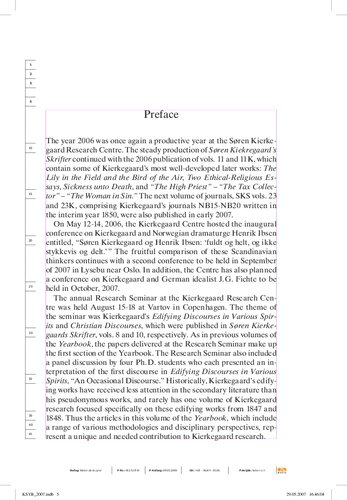 ﻿سالنامه مطالعات کی یرکگور 2007