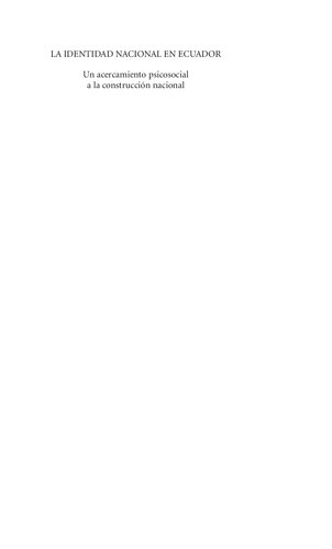﻿هویت ملی در اکوادور: رویکرد روانی اجتماعی به ساخت ملی