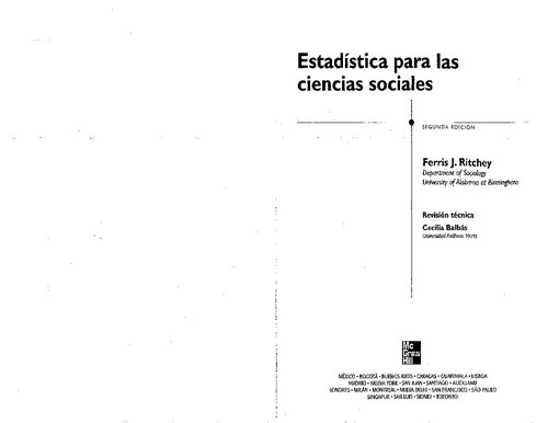 ﻿آمار برای علوم اجتماعی / فریس جی. ریچی