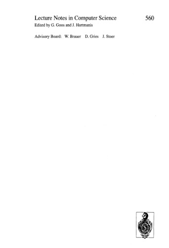 ﻿مبانی فناوری نرم افزار و علوم کامپیوتر نظری: یازدهمین کنفرانس، دهلی نو، هند 17 تا 19 دسامبر 1991 مجموعه مقالات