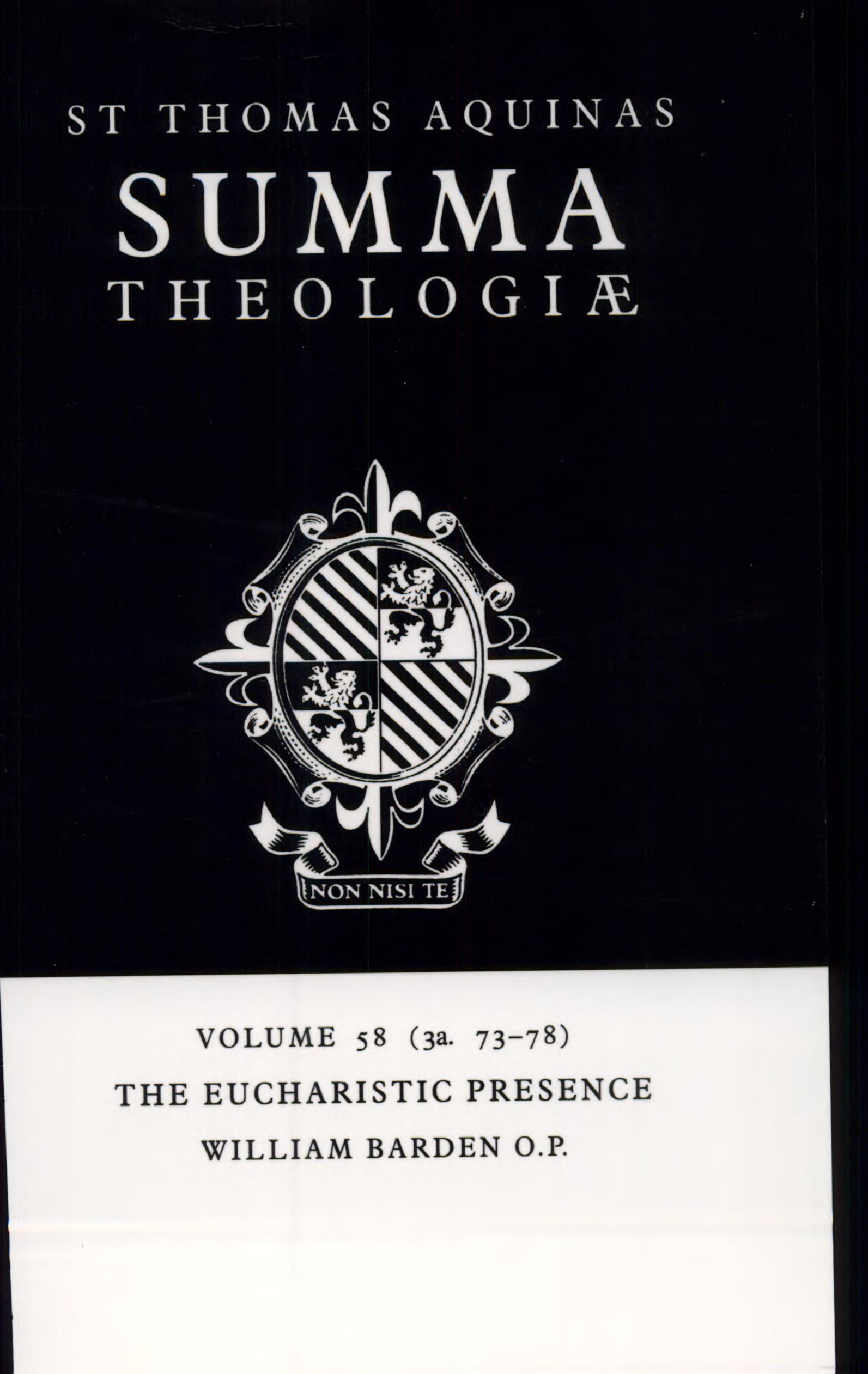 ﻿Summa Theologiae: جلد 58، حضور عشای ربانی: 3a. 73-78