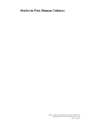 ﻿داستان ها در فرهنگ های پسا بشری