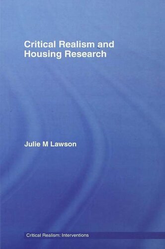 ﻿واقع گرایی انتقادی و تحقیقات مسکن