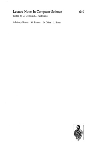 ﻿فرابرنامه‌نویسی در منطق: سومین کارگاه بین‌المللی، META-92 اوپسالا، سوئد، 10–12 ژوئن، 1992 مجموعه مقالات