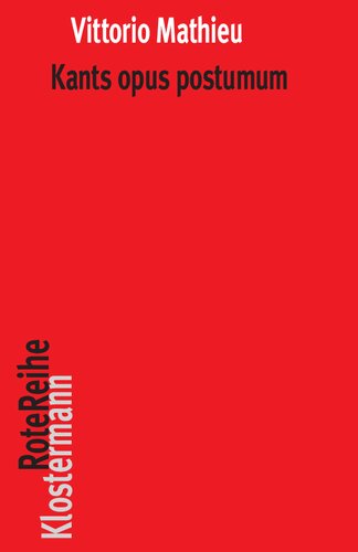 ﻿opus postumum کانت