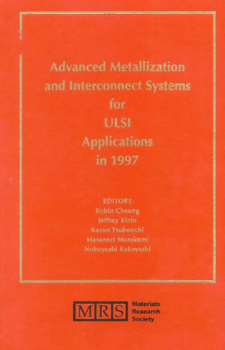 سیستم های پیشرفته متالیزاسیون و اتصال برای برنامه های کاربردی Ulsi در سال 1997