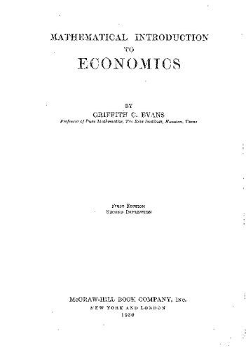 ﻿مقدمه ریاضی بر اقتصاد