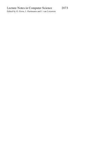 علوم رایانه ای - ICCS 2001: کنفرانس بین المللی سان فرانسیسکو، CA، ایالات متحده آمریکا، 28 تا 30 ماه مه 2001، پرونده ها، قسمت اول