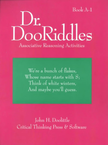 ﻿Dr. Dooriddles Associative Reasoning Activities: Book A-1