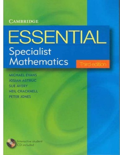 ﻿Essential Specialist Mathematics ویرایش سوم با سی دی رام دانشجویی
