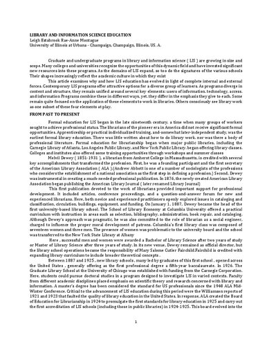 ﻿آموزش کتابداری و اطلاع رسانی