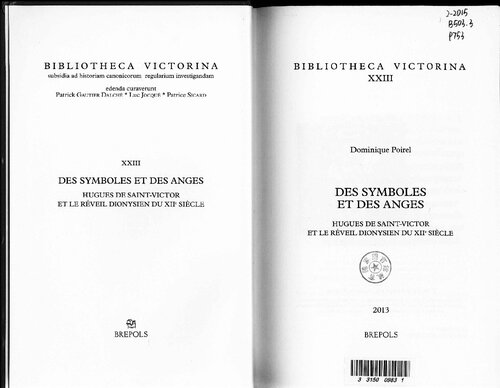 ﻿نمادها و فرشتگان: Hugues de Saint-Victor و بیداری Dionysian قرن 12th