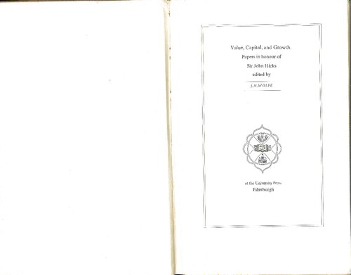 ﻿ارزش، سرمایه، و رشد: مقالات به افتخار سر جان هیکس (فقط آپلود فصل 10، 14، 18)