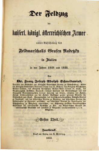 ﻿کمپین امپراتوری سلطنتی ارتش اتریش به رهبری فیلد مارشال کنت رادتسکی در ایتالیا در سالهای 1848 و 1849