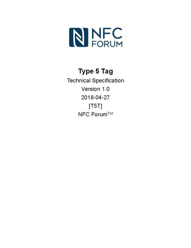 ﻿مشخصات فنی برچسب NFC نوع 5