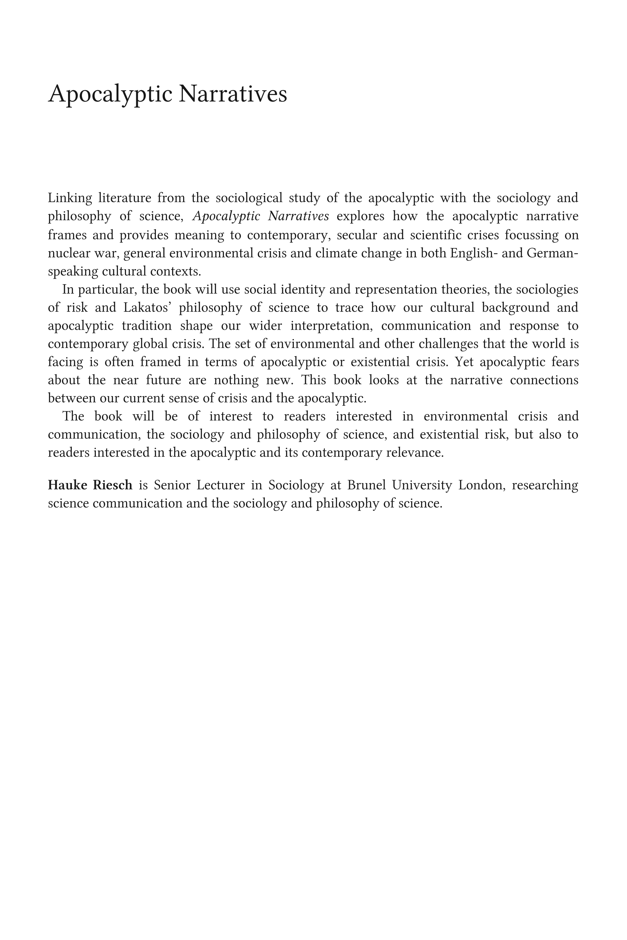 ﻿روایات آخرالزمانی: علم، خطر و پیشگویی