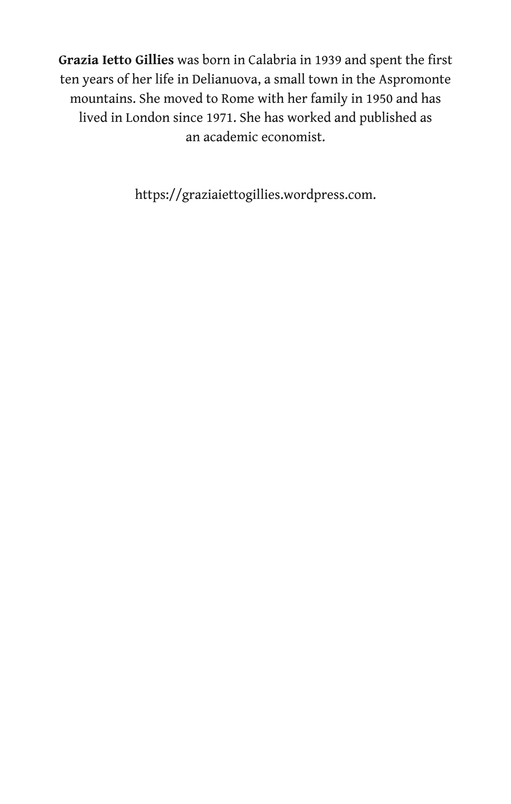 ﻿توسط باغ های زیتون: کودکی کالابریایی