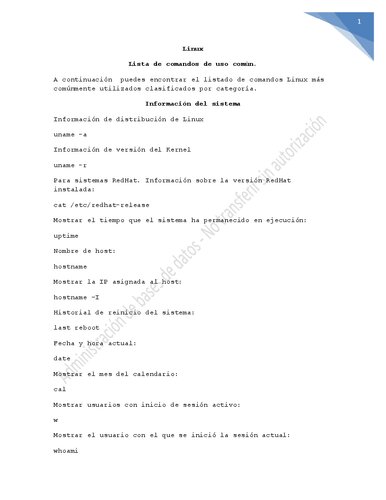 ﻿لینوکس - لیستی از دستورات رایج