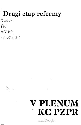 ﻿مرحله دوم اصلاحات پنجمین پلنوم کمیته مرکزی حزب متحد کارگران لهستان، 8 اکتبر 1987.