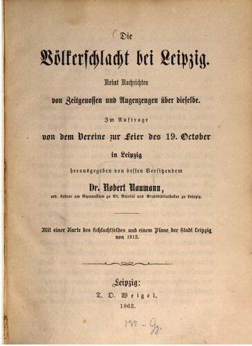 ﻿نبرد لایپزیگ؛ همراه با اخبار معاصران و اخبار مربوط به همان