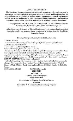 سریع به جلو: اخلاق و سیاست در عصر گرم شدن جهانی