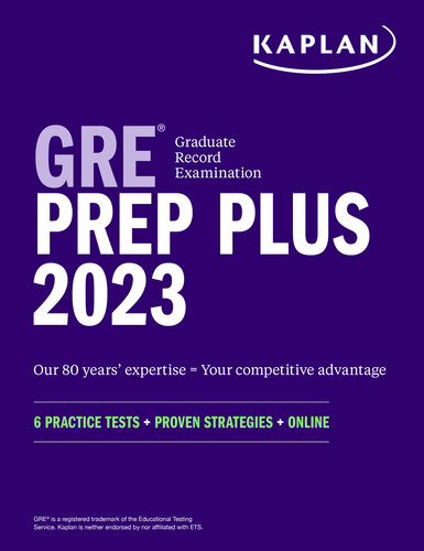﻿GRE Prep Plus 2023: 6 تست تمرین + استراتژی های اثبات شده + آنلاین