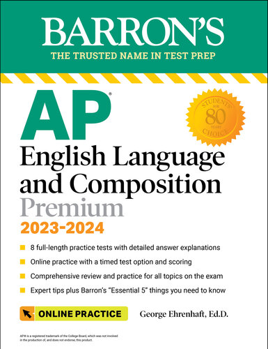﻿AP English Language and Composition Premium، 2023-2024: 8 تست تمرینی بررسی جامع تمرین آنلاین